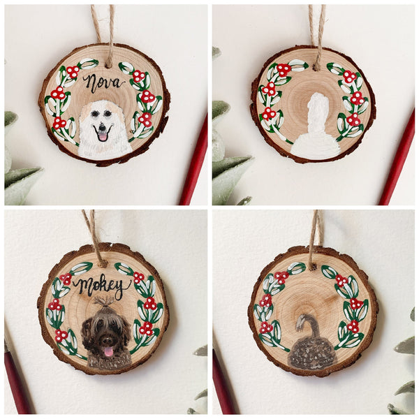 Painted pet ornament