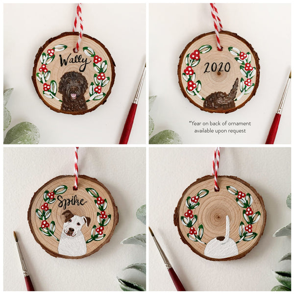 Painted pet ornament