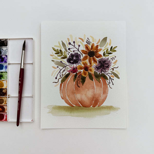 Paint & Sip: Pumpkin Floral Arrangement - September 13th