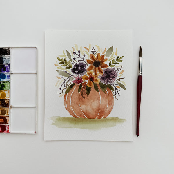 Paint & Sip: Pumpkin Floral Arrangement - September 13th