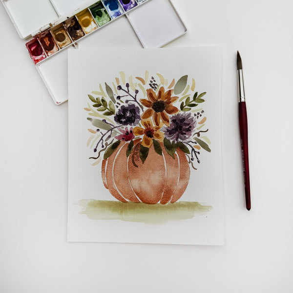 Paint & Sip: Pumpkin Floral Arrangement - September 13th
