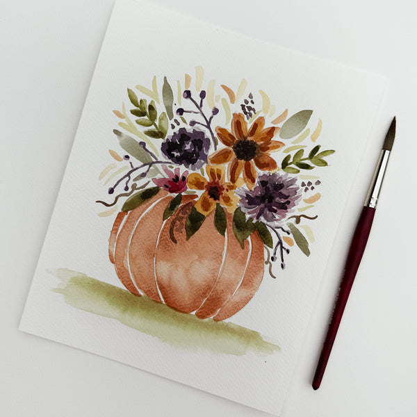 Paint & Sip: Pumpkin Floral Arrangement - September 13th
