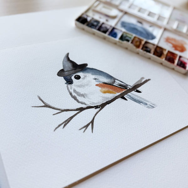 Watercolor Witchy Bird - October 23rd