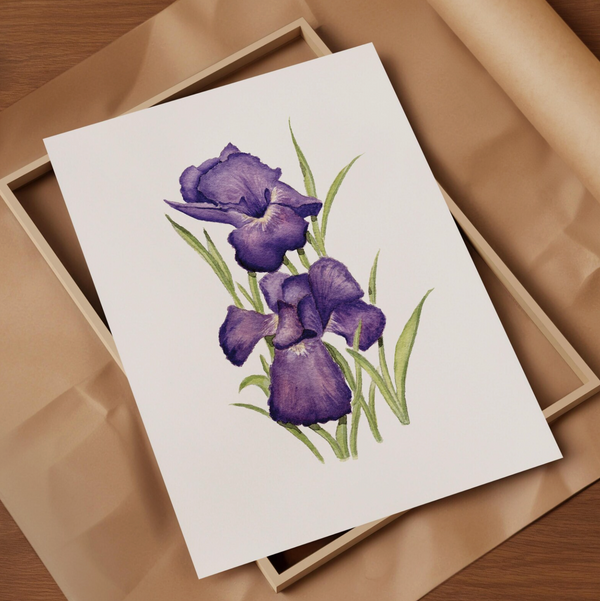 Purple Iris Art Print