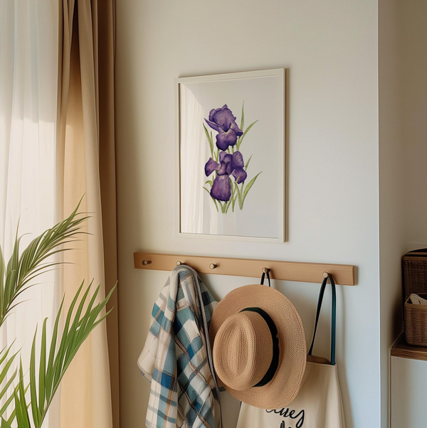 Purple Iris Art Print