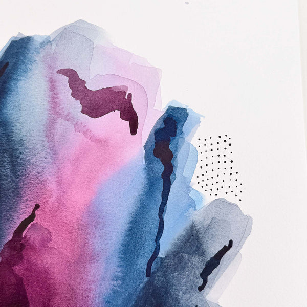 abstract watercolor painting by kristin l. murphy