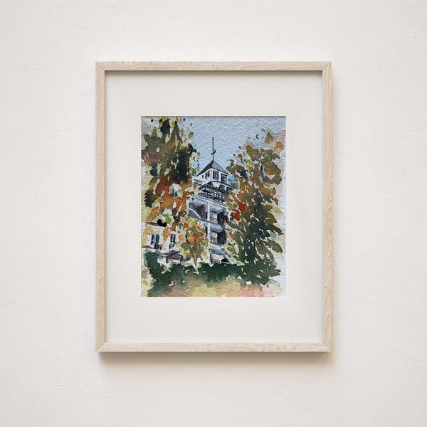 Autumn View of the Crescent Hotel Print
