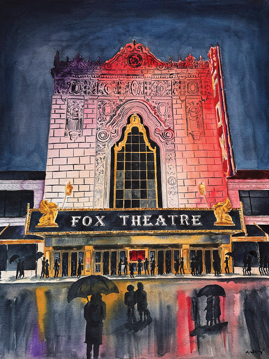 Print of The Fabulous Fox Theatre in St. Louis, Missouri