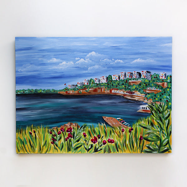 "Oceanside in Antalya" - 18x24 Original Painting