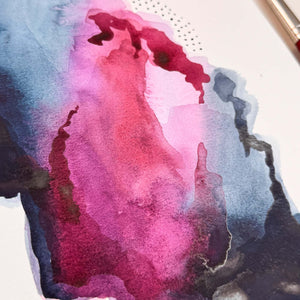 abstract watercolor painting by kristin l murphy