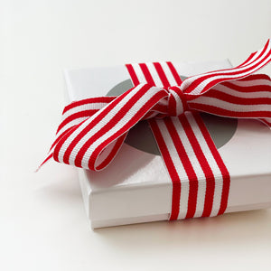 Box wrapped in ribbon