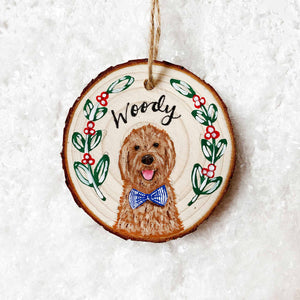 Hand-painted wooden ornament